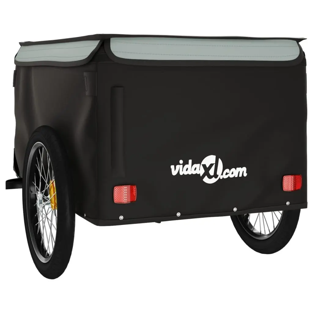 Bike Trailer Heavy Duty Iron Cargo Cart 45kg Load Capacity