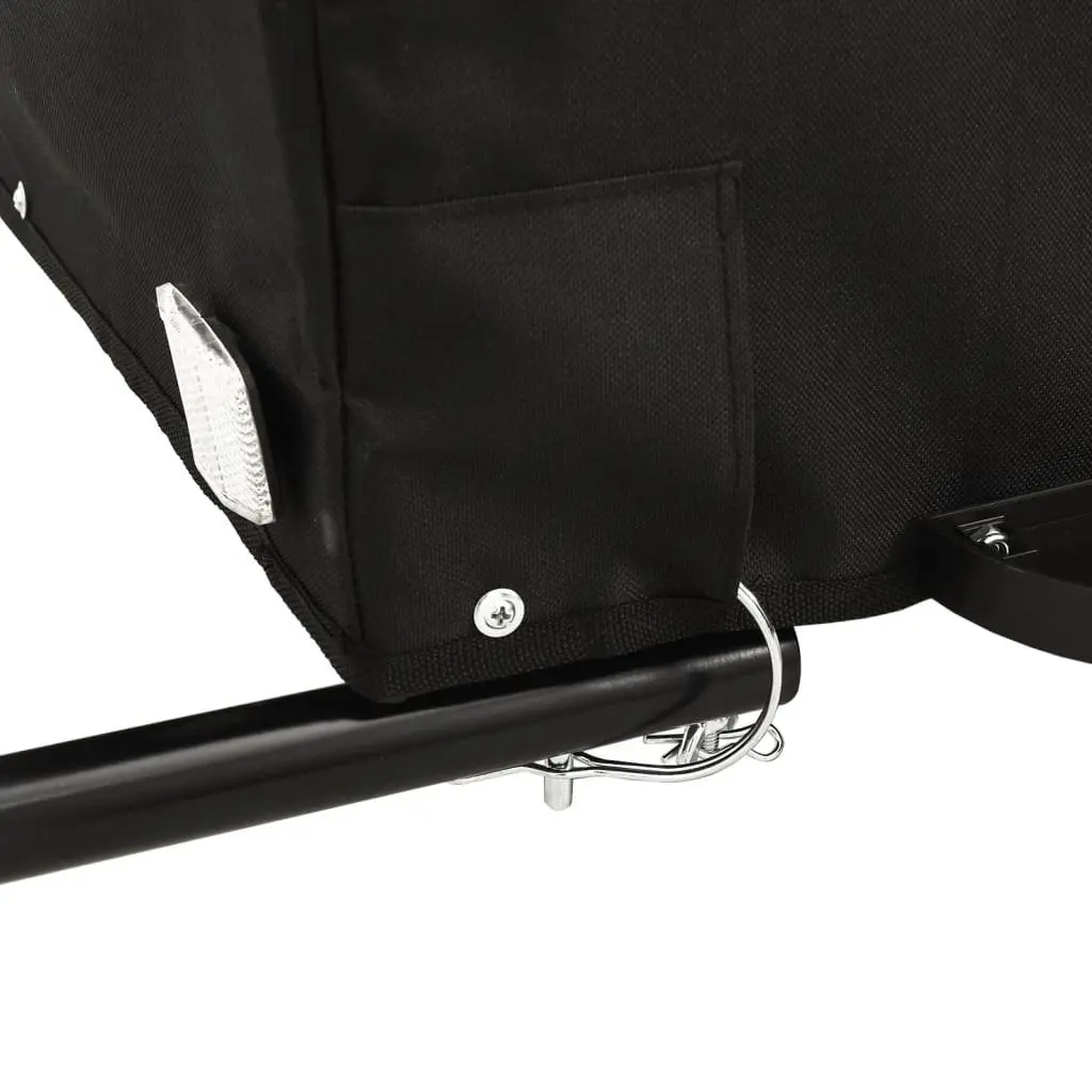 Bicycle Cargo Trailer Iron Durable 45kg Load Capacity Black Yellow