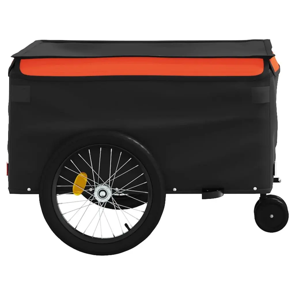 Bike Trailer Iron 45kg Load Capacity Orange Black