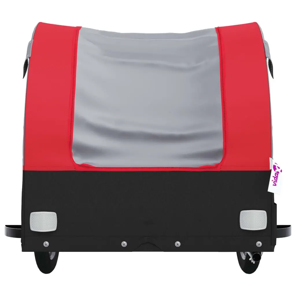 Bicycle Cargo Trailer Heavy Duty Iron 45kg Red