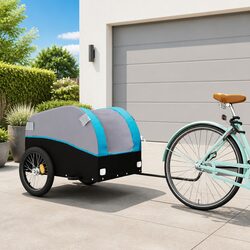 Bicycle Cargo Trailer Heavy Duty 45kg Load Capacity Bike Cart Tow Bar Safety