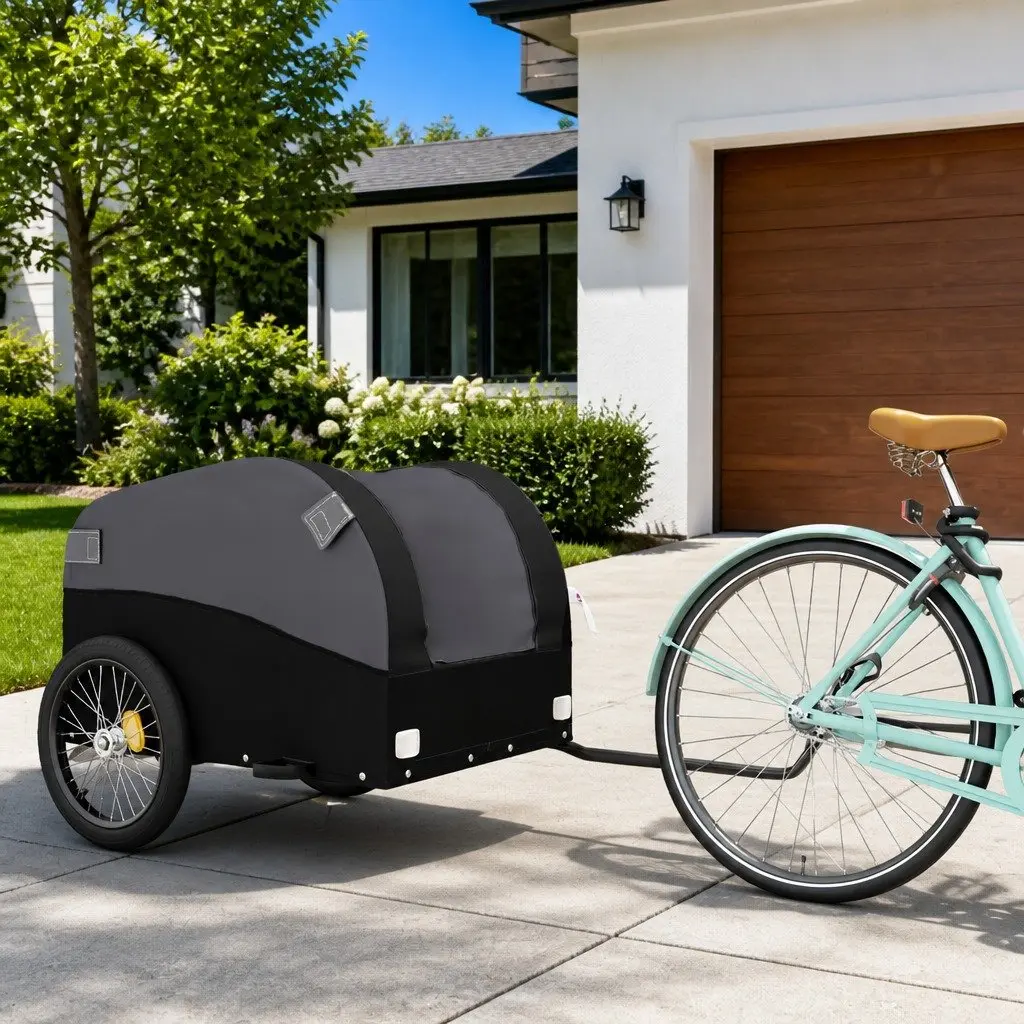 Black Bike Trailer for Cargo Needs