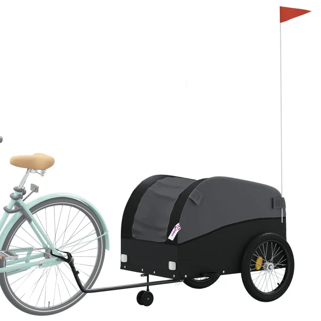 Black Bike Trailer for Cargo Hauling