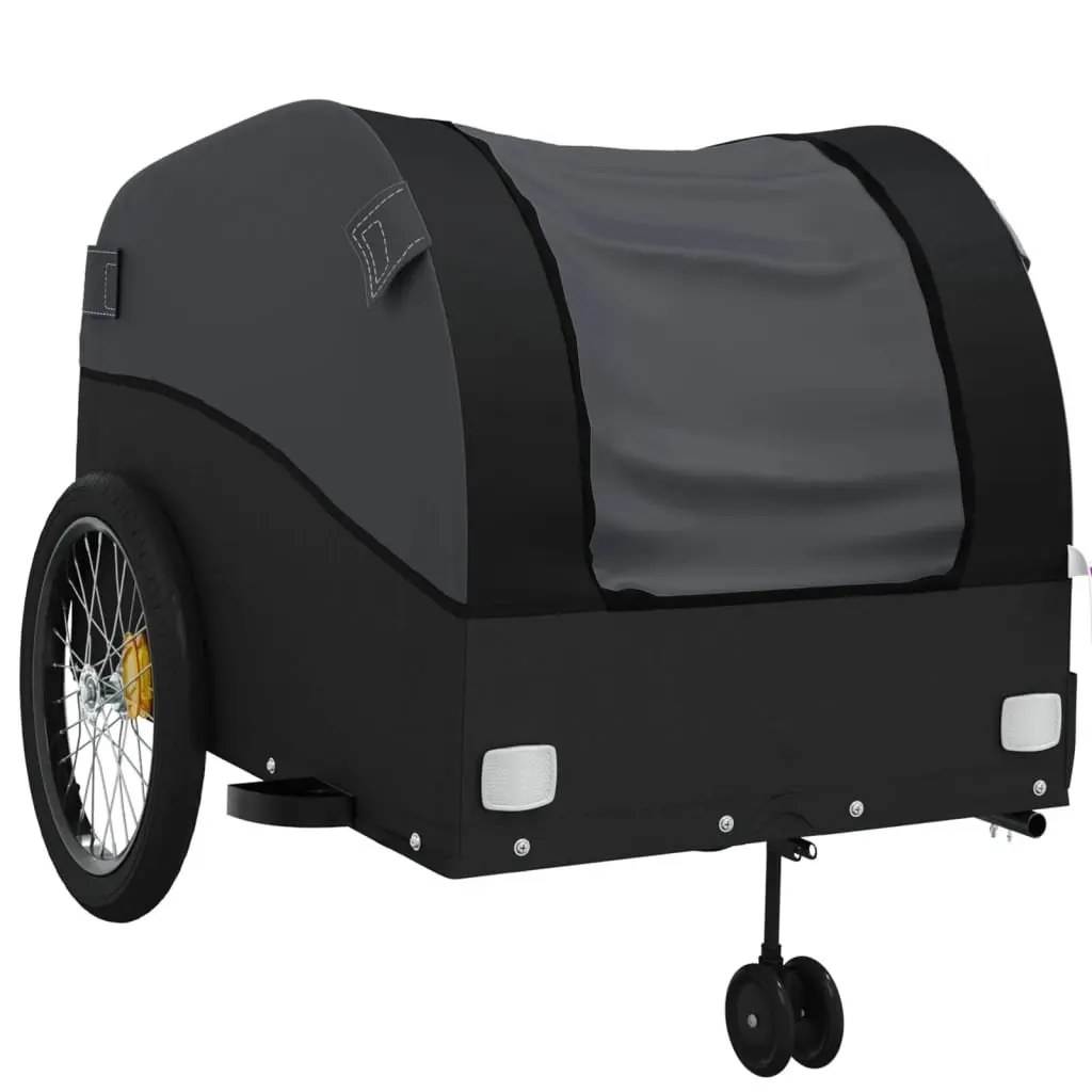 Black Bike Trailer for Cargo Hauling