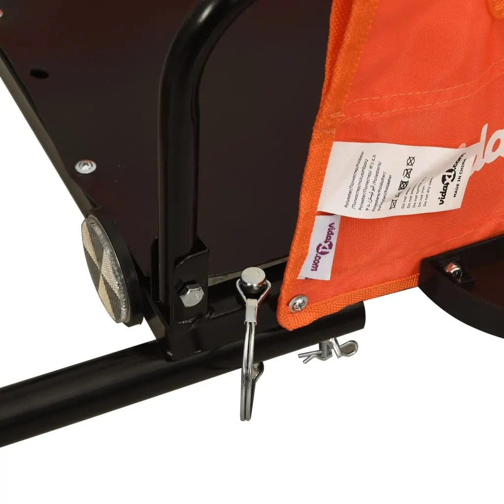 Bicycle Cargo Trailer in Orange