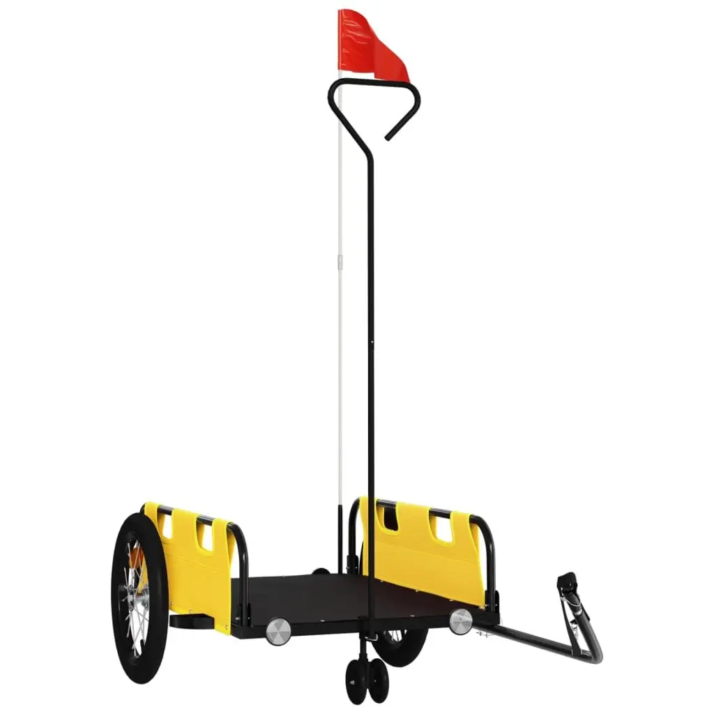 Yellow Bicycle Trailer for Cargo