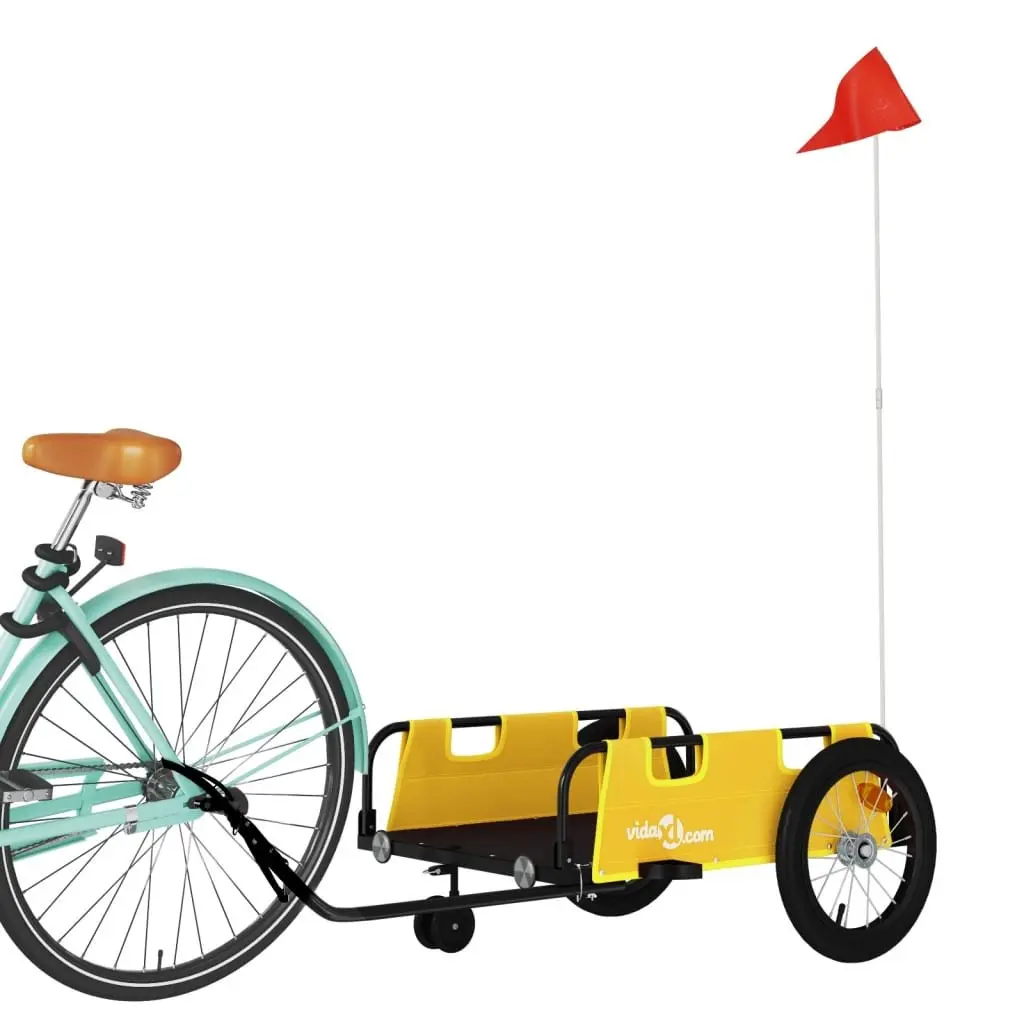 Yellow Bicycle Trailer for Cargo
