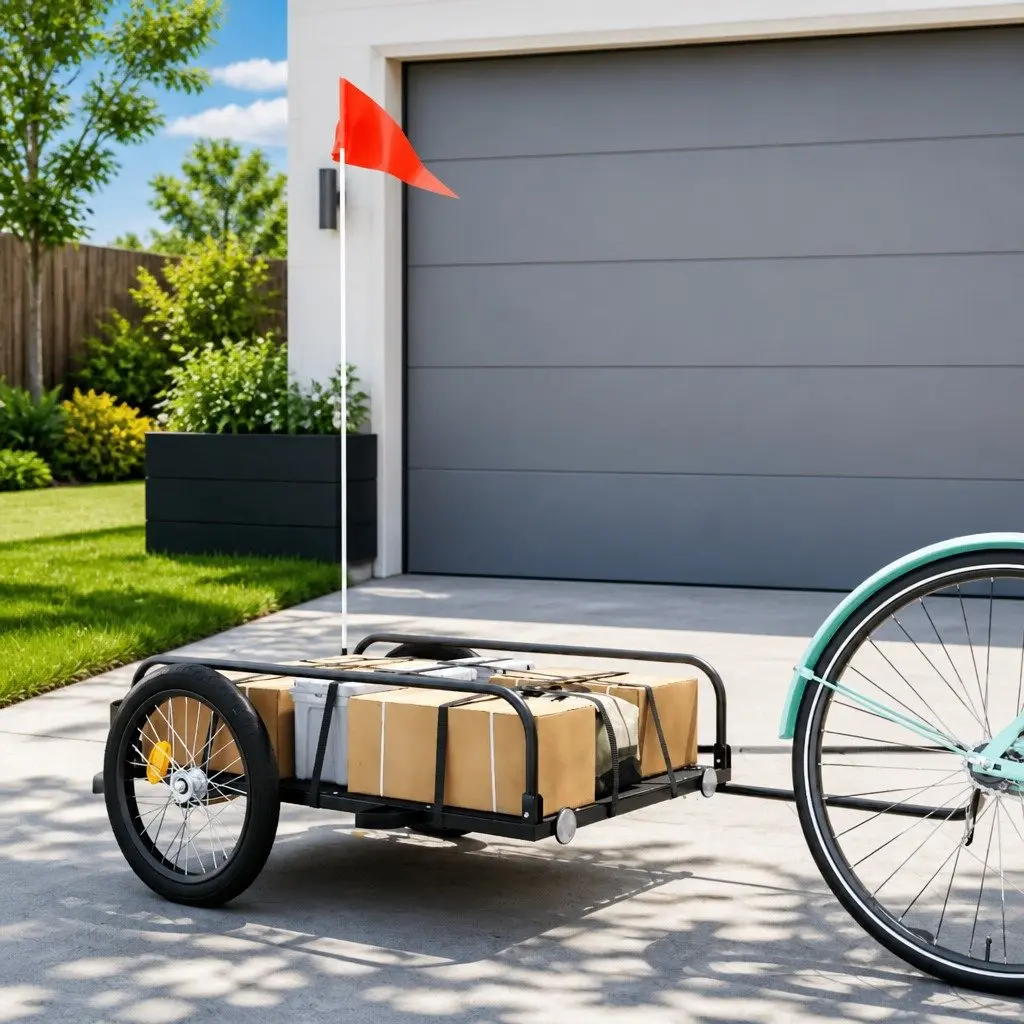 Black Bike Trailer for Hauling Needs