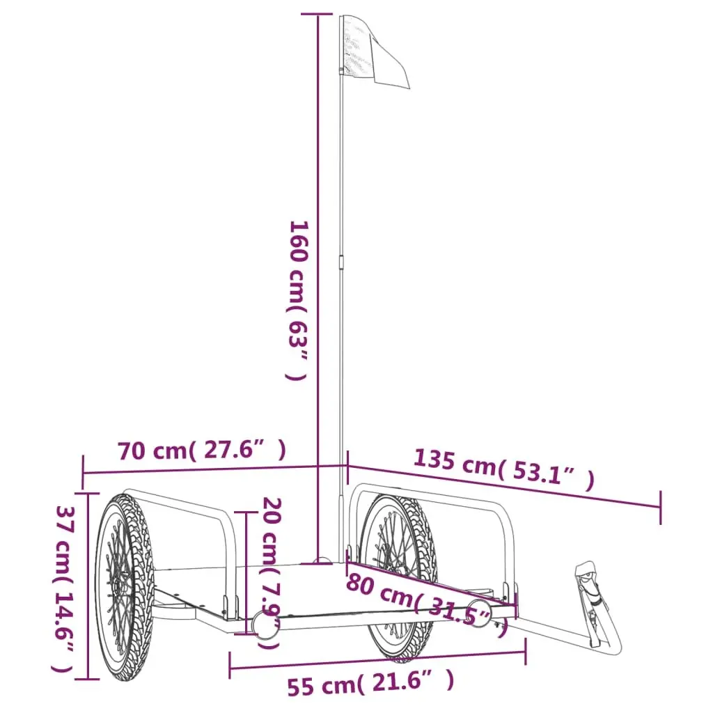 Black Bike Trailer for Hauling Needs