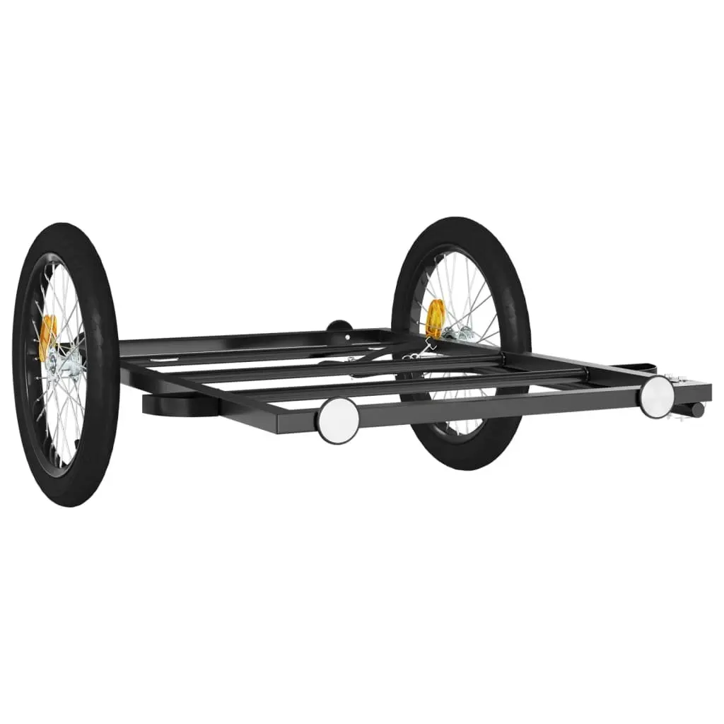 Bicycle Cargo Trailer Black Bike Transport Cart Carrier Sporting Goods
