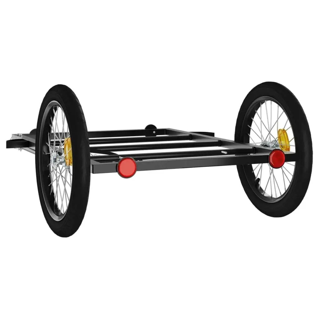 Bicycle Cargo Trailer Black Bike Transport Cart Carrier Sporting Goods