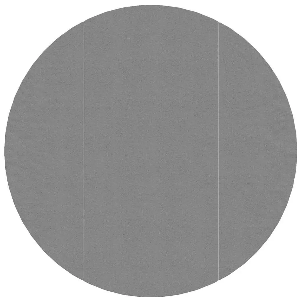 Pool Ground Cloth Light Grey Ø366 cm Polyester Geotextile Protective Liner Mat