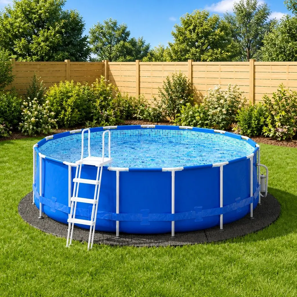 Pool Ground Cloth Grey Ø396cm Protective Geotextile Fabric