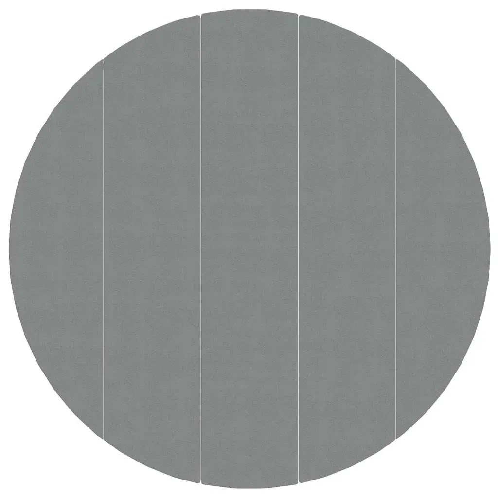 Pool Ground Cloth Light Grey 550cm Round Protective Geotextile Underlay Liner 5 Piece