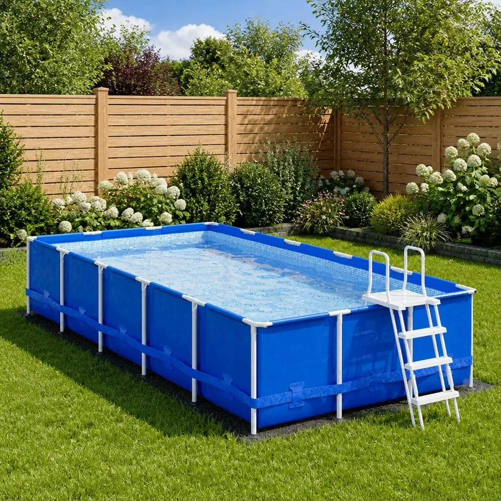 Pool Ground Cloth Light Grey 420x220cm Geotextile Protector