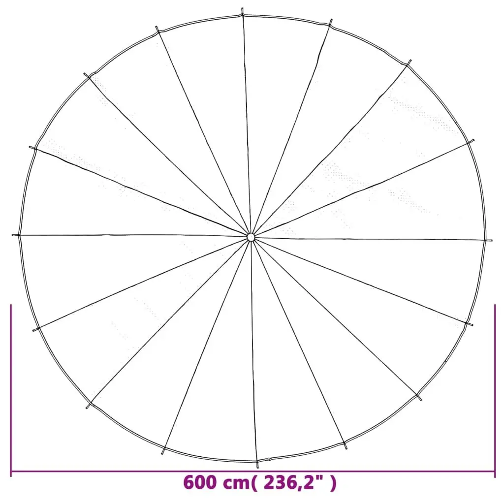 Kids Play Parachute Rainbow 6m Diameter with 16 Handles for Group Activities