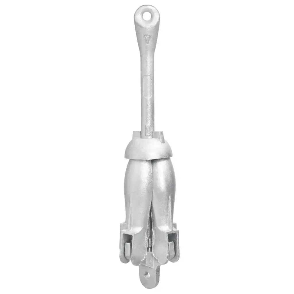 Folding Anchor 4kg Silver Cast Iron 4-Claw