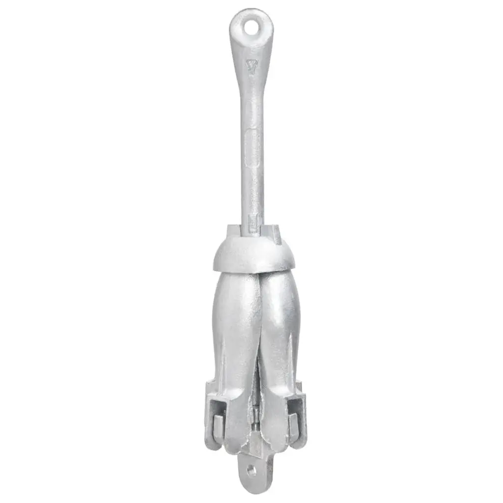 Folding Anchor 4-Claw Grapnel 1.5kg Silver