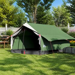 Friendly 2-Person Green Camping Tent with Waterproof Design