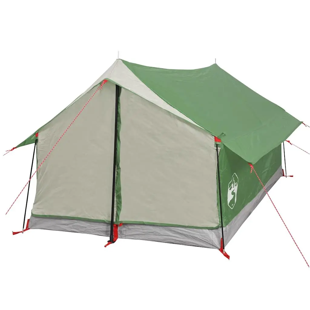 Camping Tent 2-Person Green Waterproof Taped Seams Mesh Ventilation