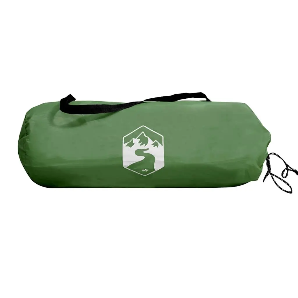 Camping Tent 2-Person Green Waterproof Taped Seams Mesh Ventilation