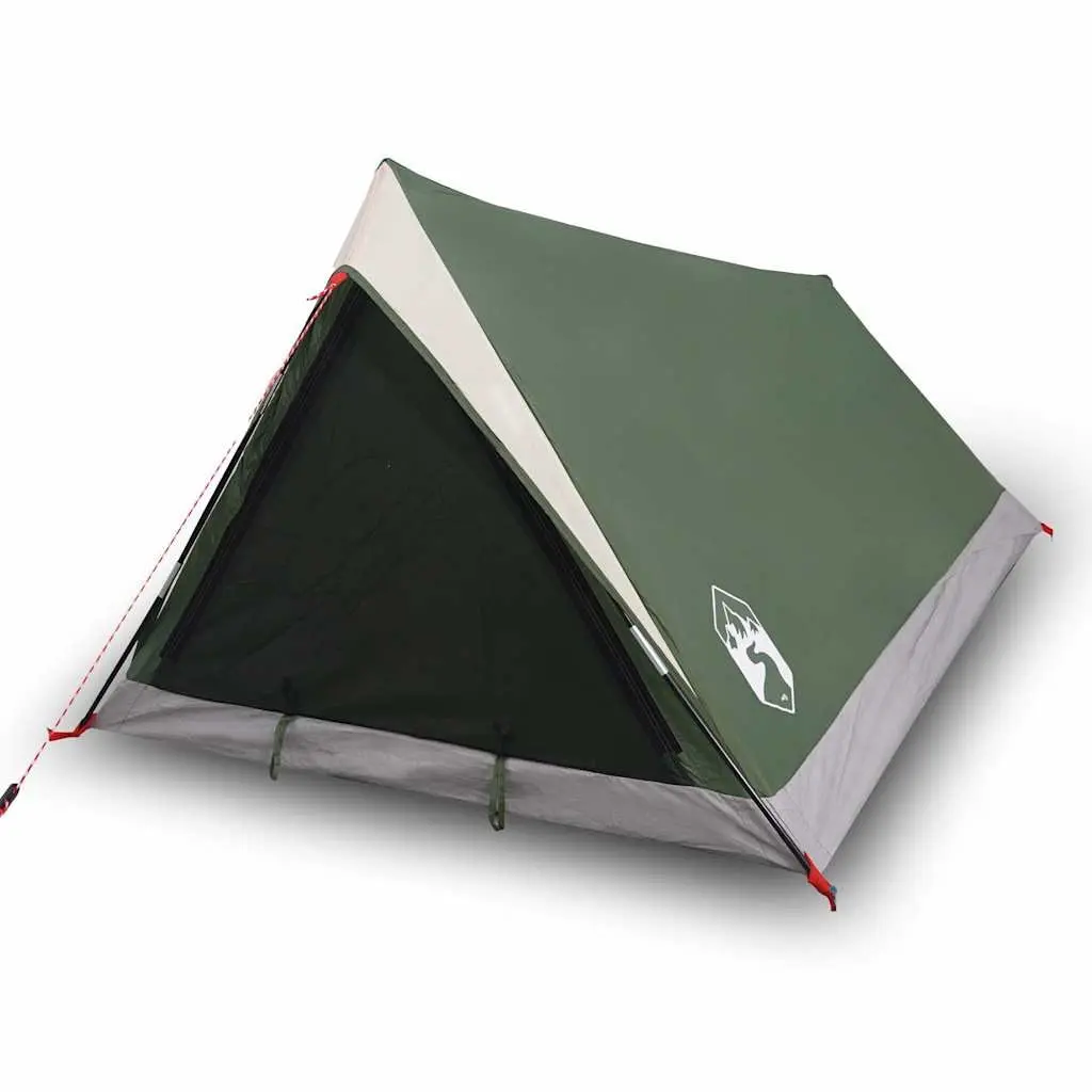 2-Person Camping Tent Green Waterproof Mosquito Protection Easy Setup Portable