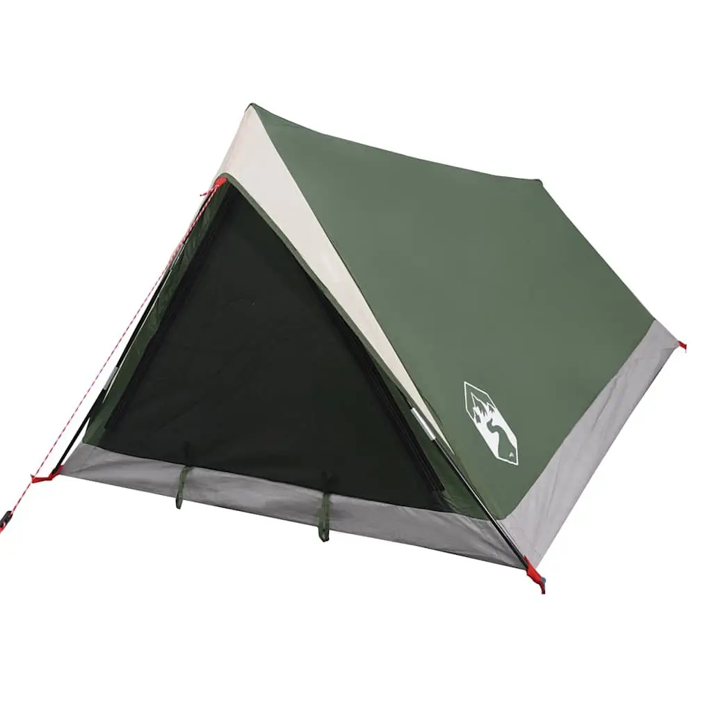 2-Person Camping Tent Green Waterproof Mosquito Protection Easy Setup Portable