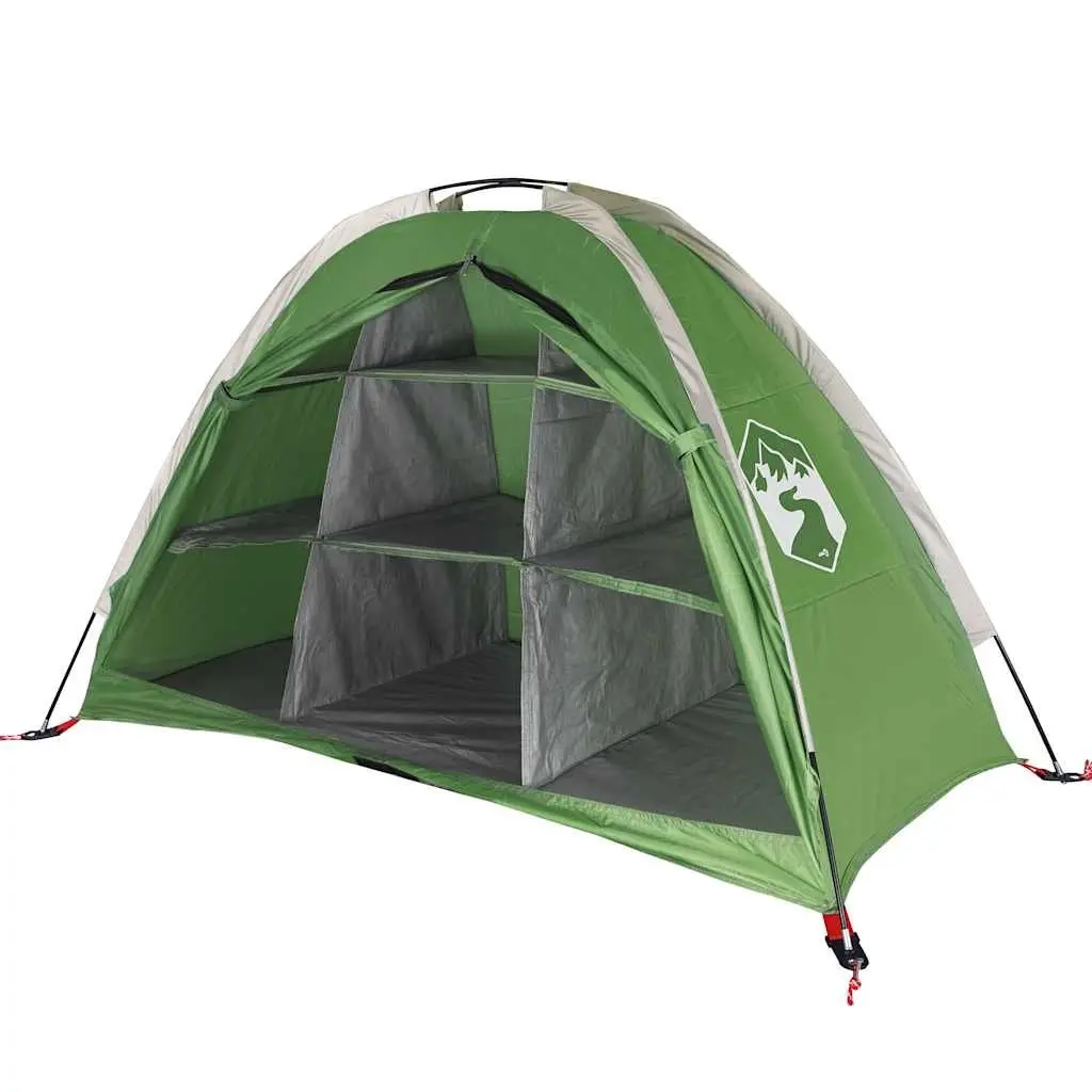 Storage Tent Waterproof Green 9 Compartment Lightweight Camping Organizer