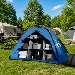 Your Go-To Camping Storage Tent with 9 Compartments