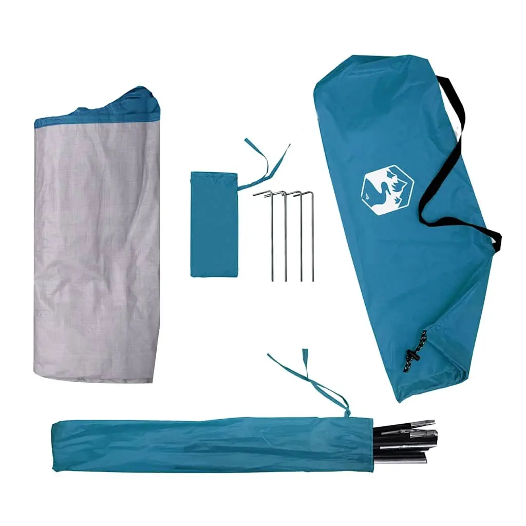 Camping Organiser Waterproof Portable Blue Storage Tent 9 Compartments