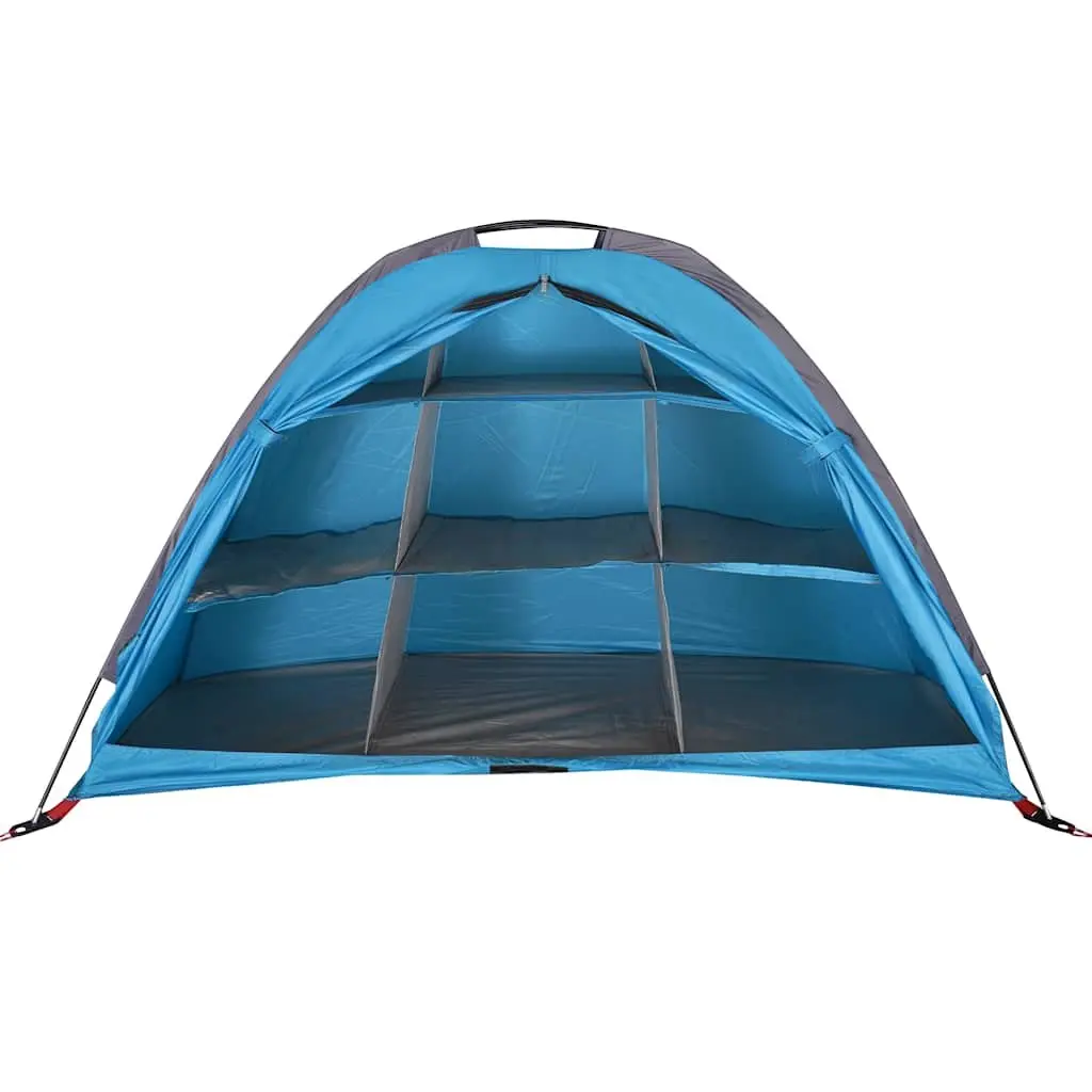 Camping Organiser Waterproof Portable Blue Storage Tent 9 Compartments