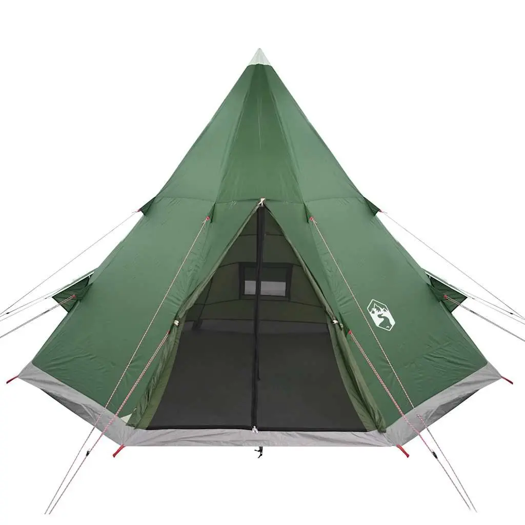 Camping Tent Waterproof 4-Person Tipi Green Portable