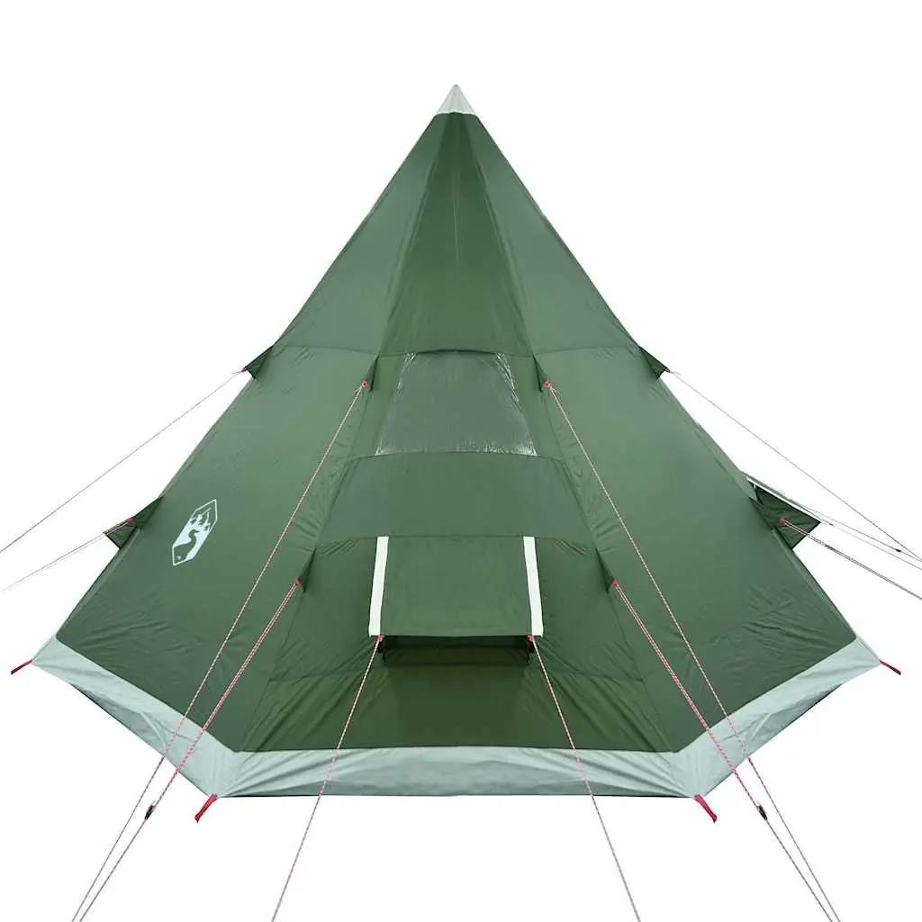 Camping Tent Waterproof 4-Person Tipi Green Portable