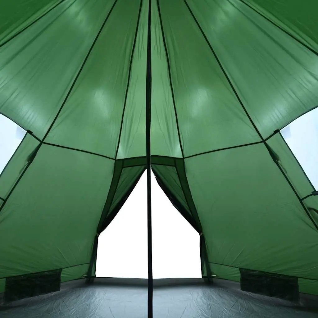 Camping Tent Waterproof 4-Person Tipi Green Portable