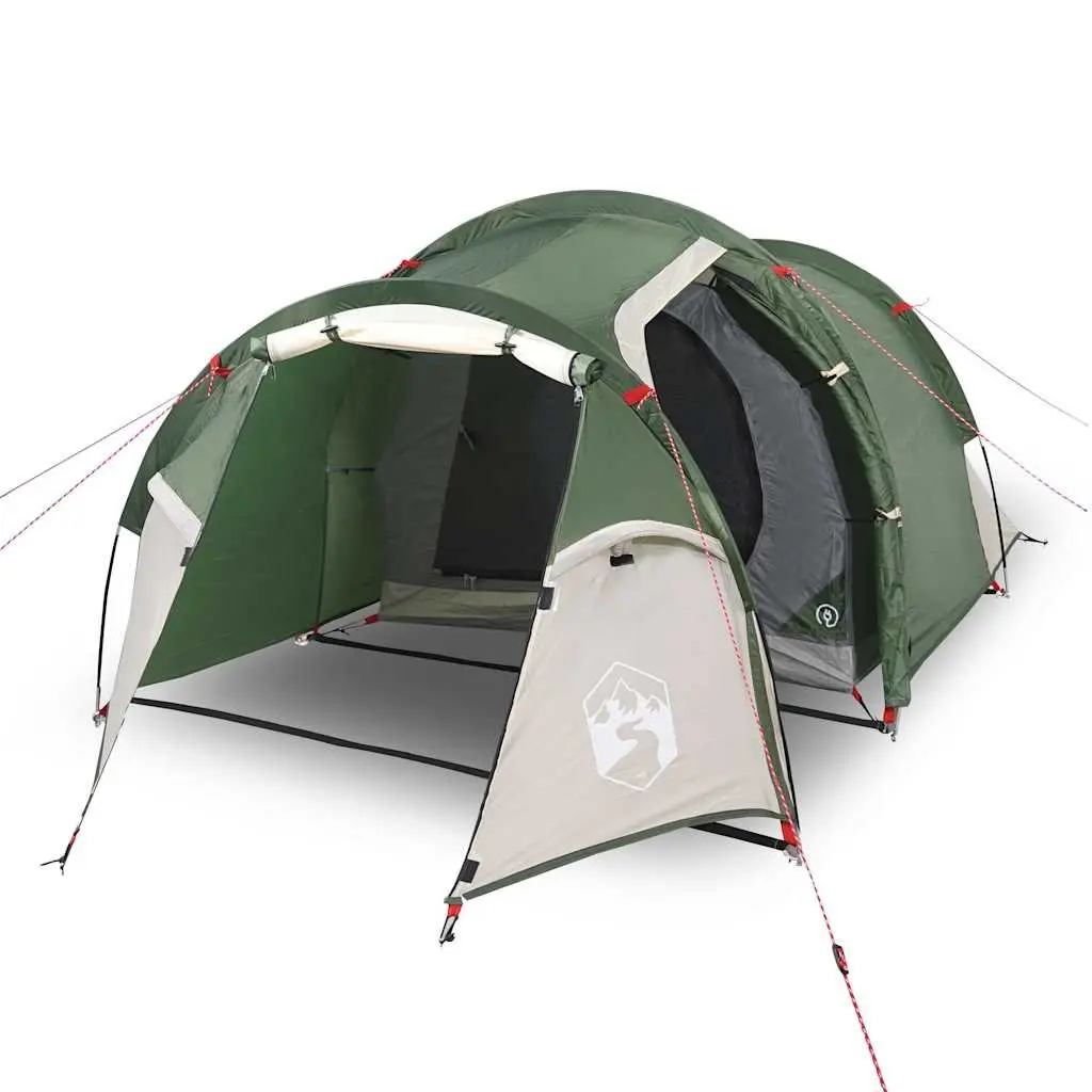 Camping Tent Tunnel Waterproof 2-Person Green