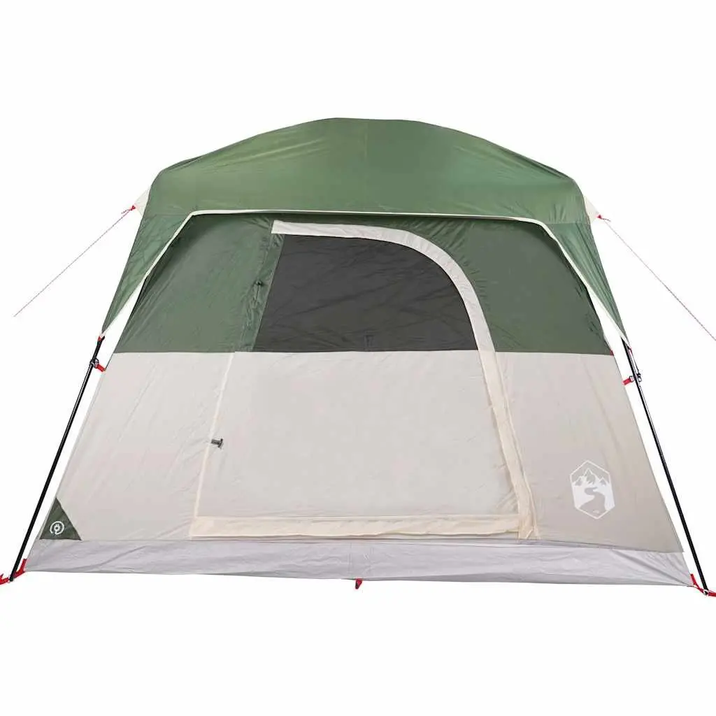4 Person Portable Green Waterproof Camping Tent with Mosquito Mesh and Ventilation