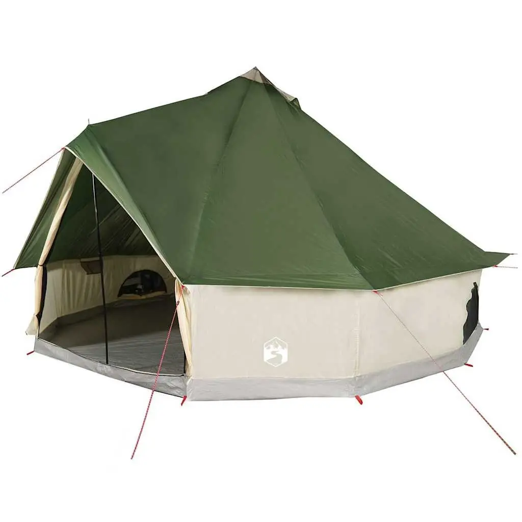 Camping Tent Tipi Waterproof 6 Person Green Portable Outdoor Shelter