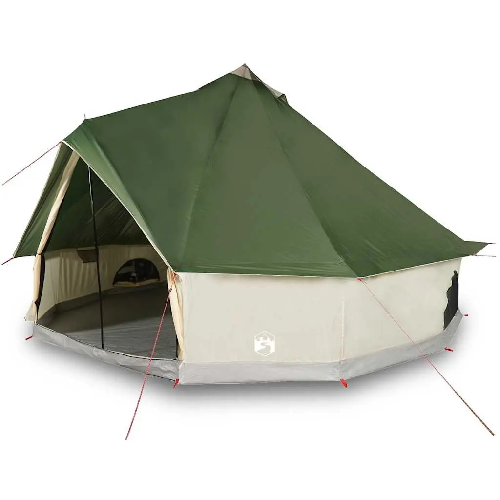 Camping Tent Tipi Waterproof 6 Person Green Portable Outdoor Shelter