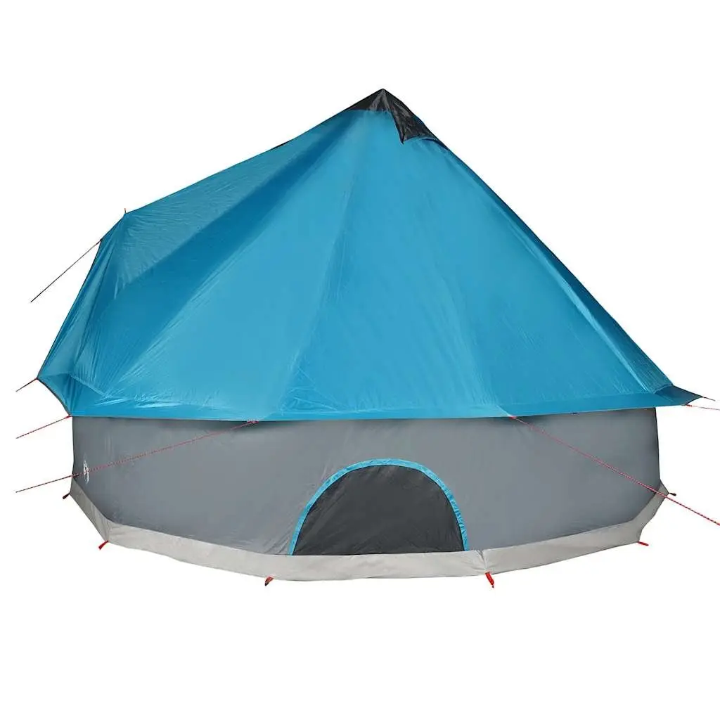 Family Camping Tent 8-Person Tipi Blue Waterproof Weather-Resistant Outdoor