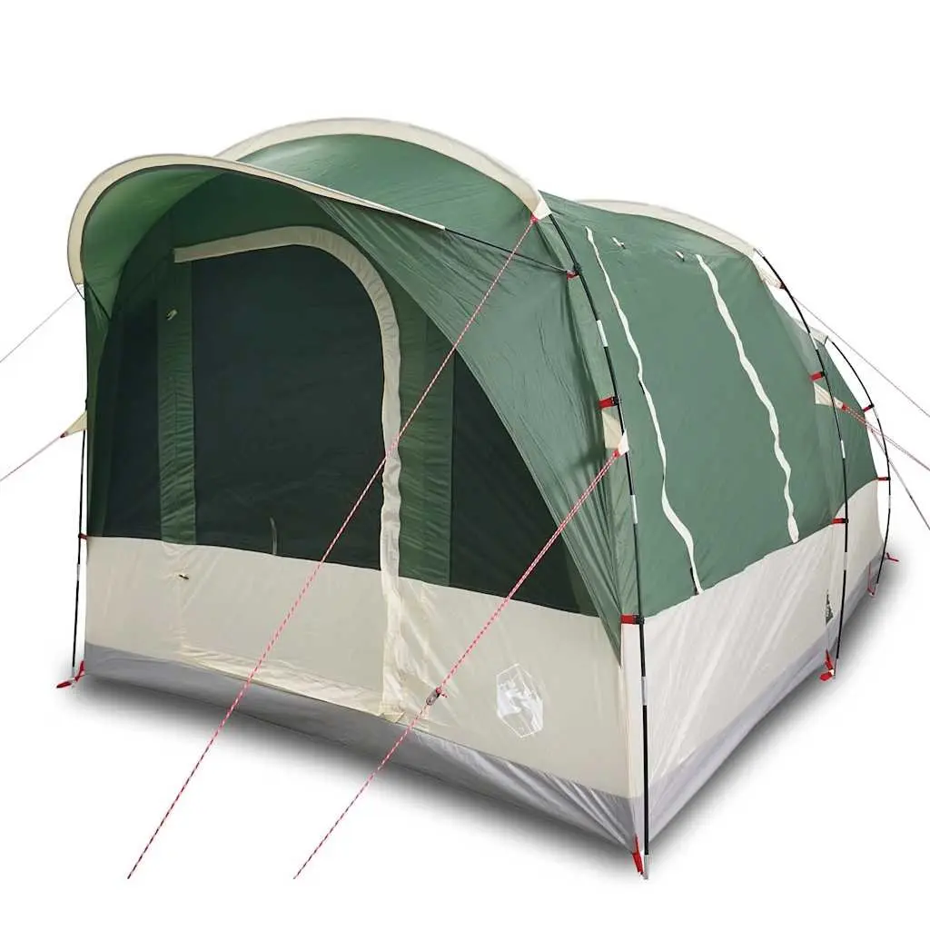 3 Person Waterproof Tunnel Camping Tent Green with Fibreglass Poles Easy Setup