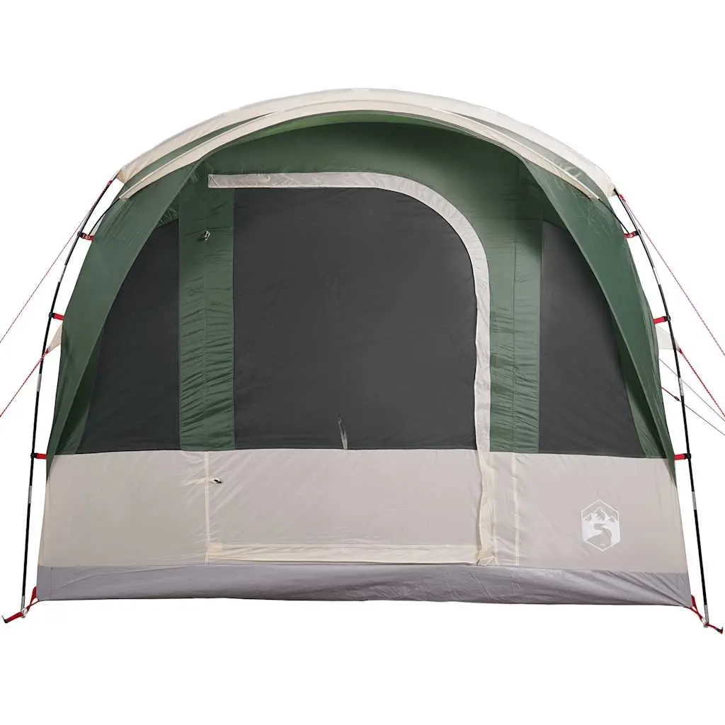 3 Person Waterproof Tunnel Camping Tent Green with Fibreglass Poles Easy Setup