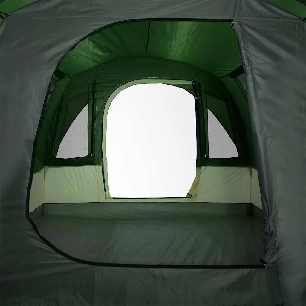 3 Person Waterproof Tunnel Camping Tent Green with Fibreglass Poles Easy Setup