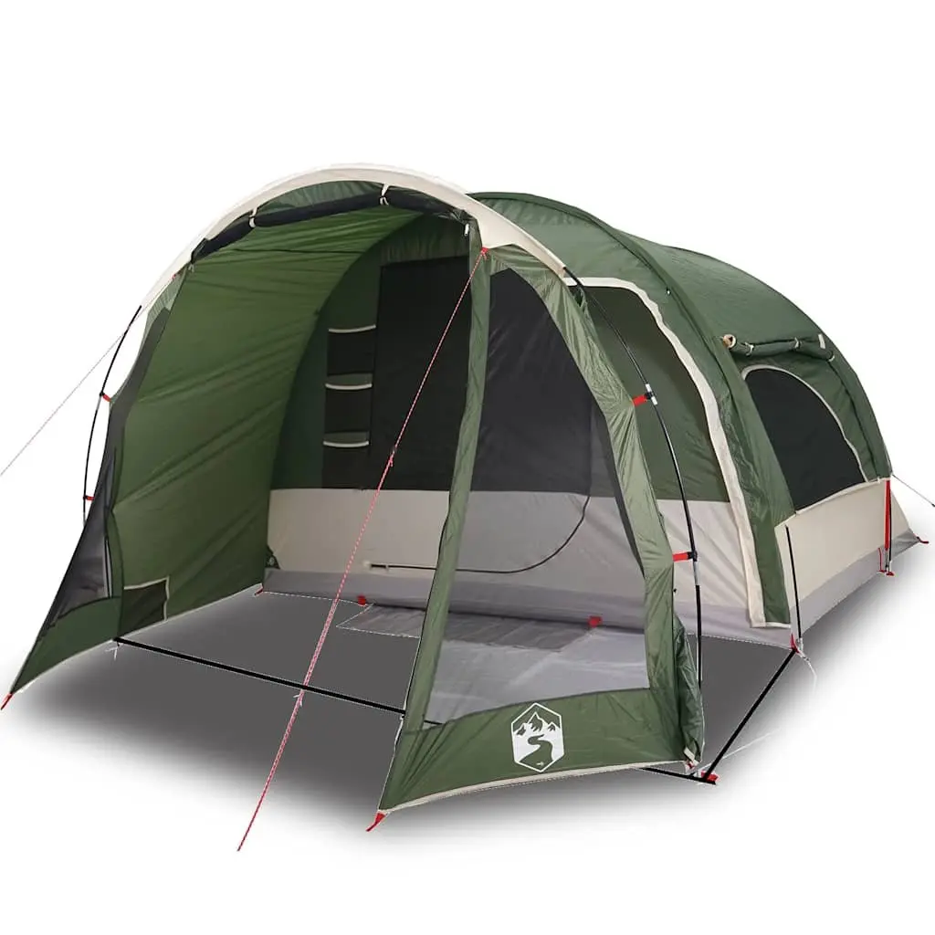 6-Person Green Waterproof Family Tent Portable Easy Setup Outdoor Shelter