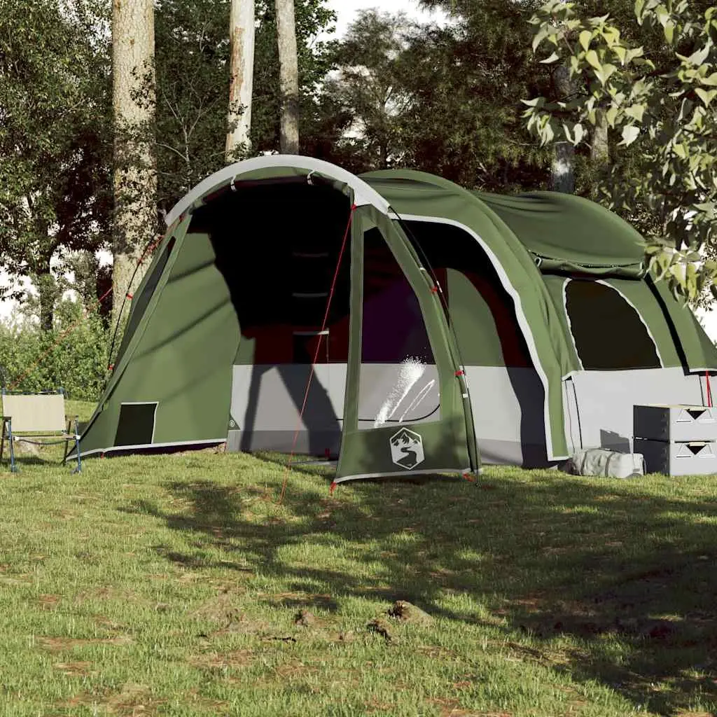 6-Person Green Waterproof Family Tent Portable Easy Setup Outdoor Shelter