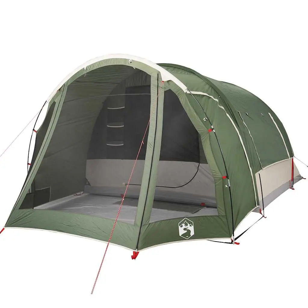 6-Person Green Waterproof Family Tent Portable Easy Setup Outdoor Shelter