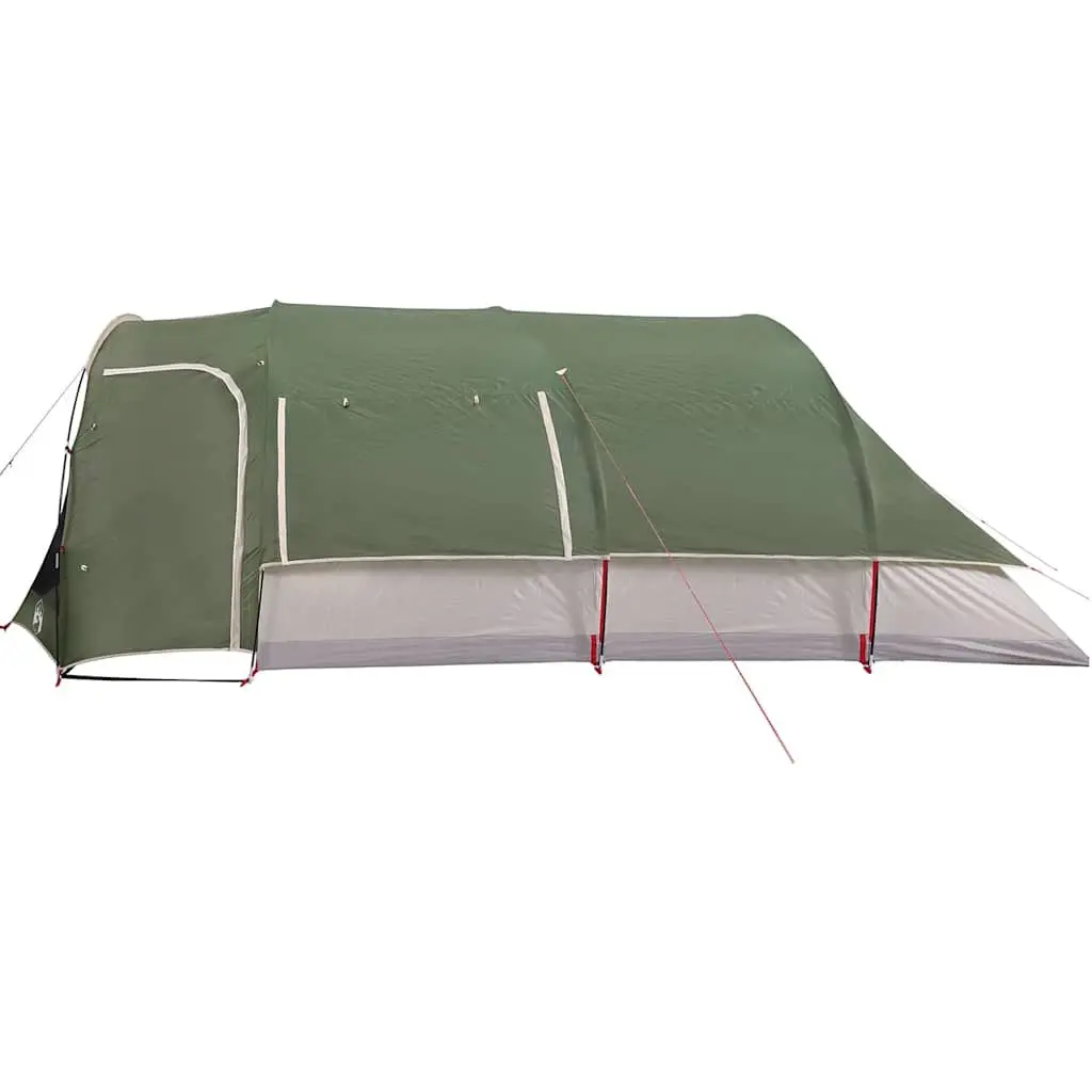 Family Tunnel Tent Waterproof Green 8-Person Easy Setup