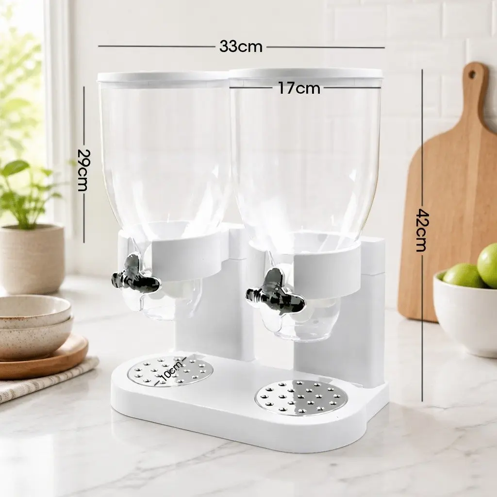 Double Cereal Dispenser for Convenience