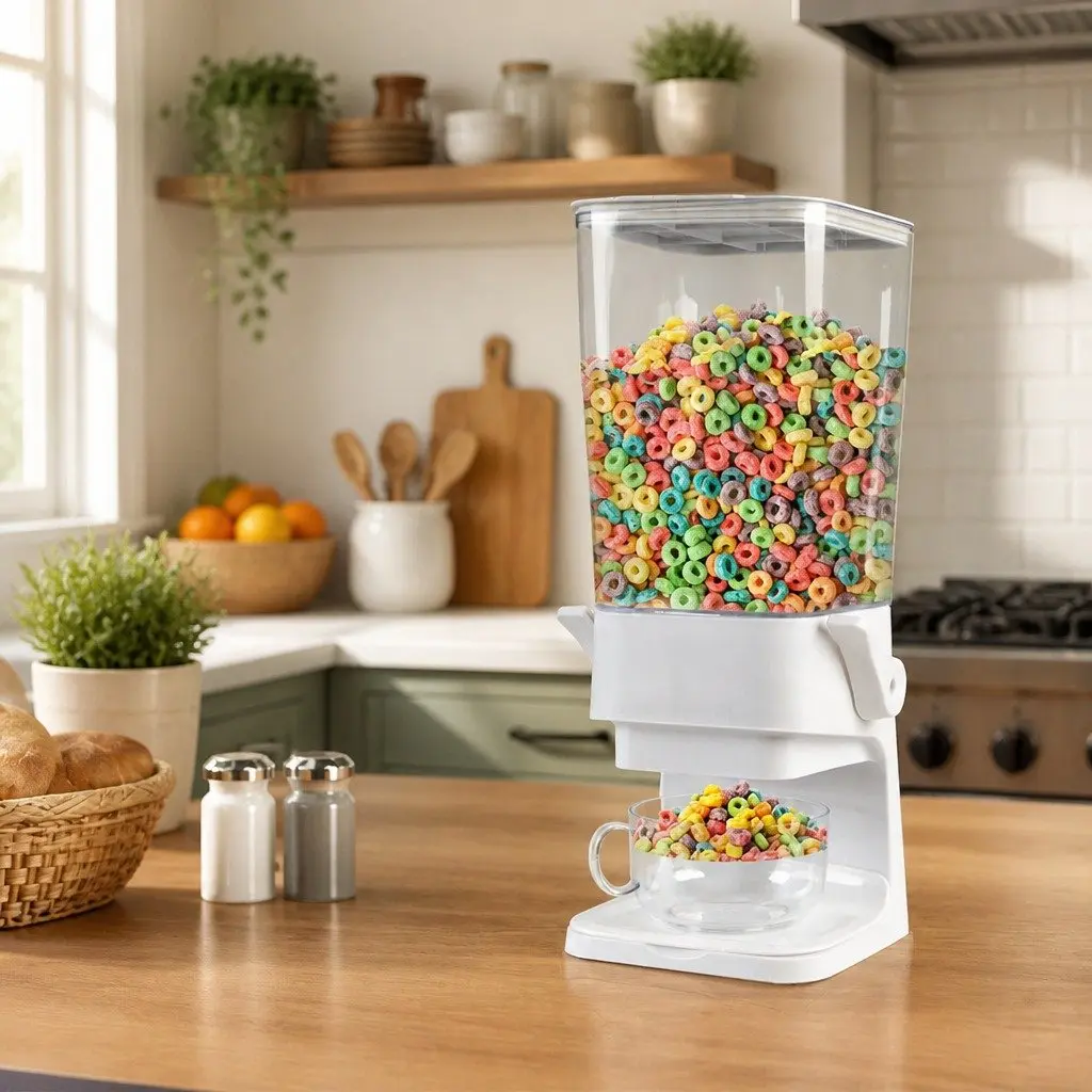 Cereal Dispenser 5.5L Grain Storage Container Dry Food Kitchen Pantry Organiser