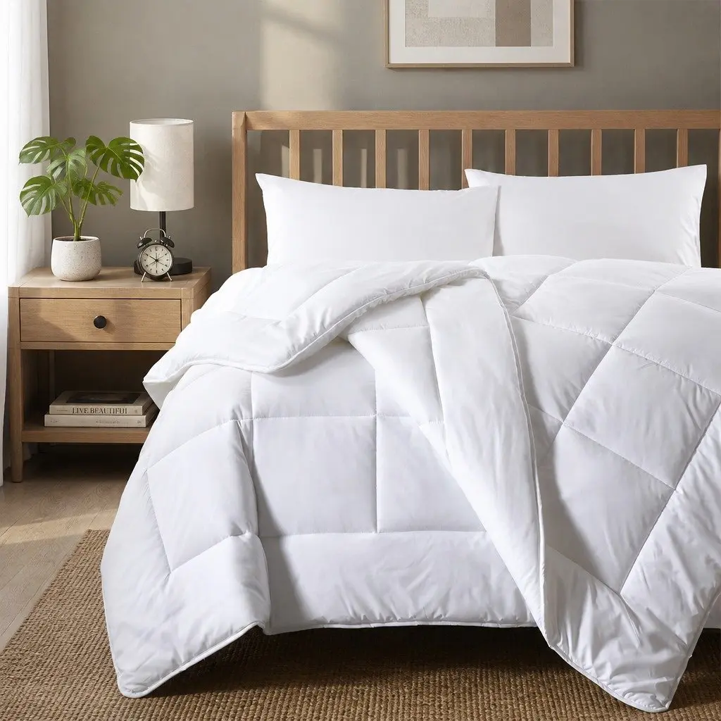 Single Quilt 260GSM Silk Touch Lightweight Breathable Anti-bacterial