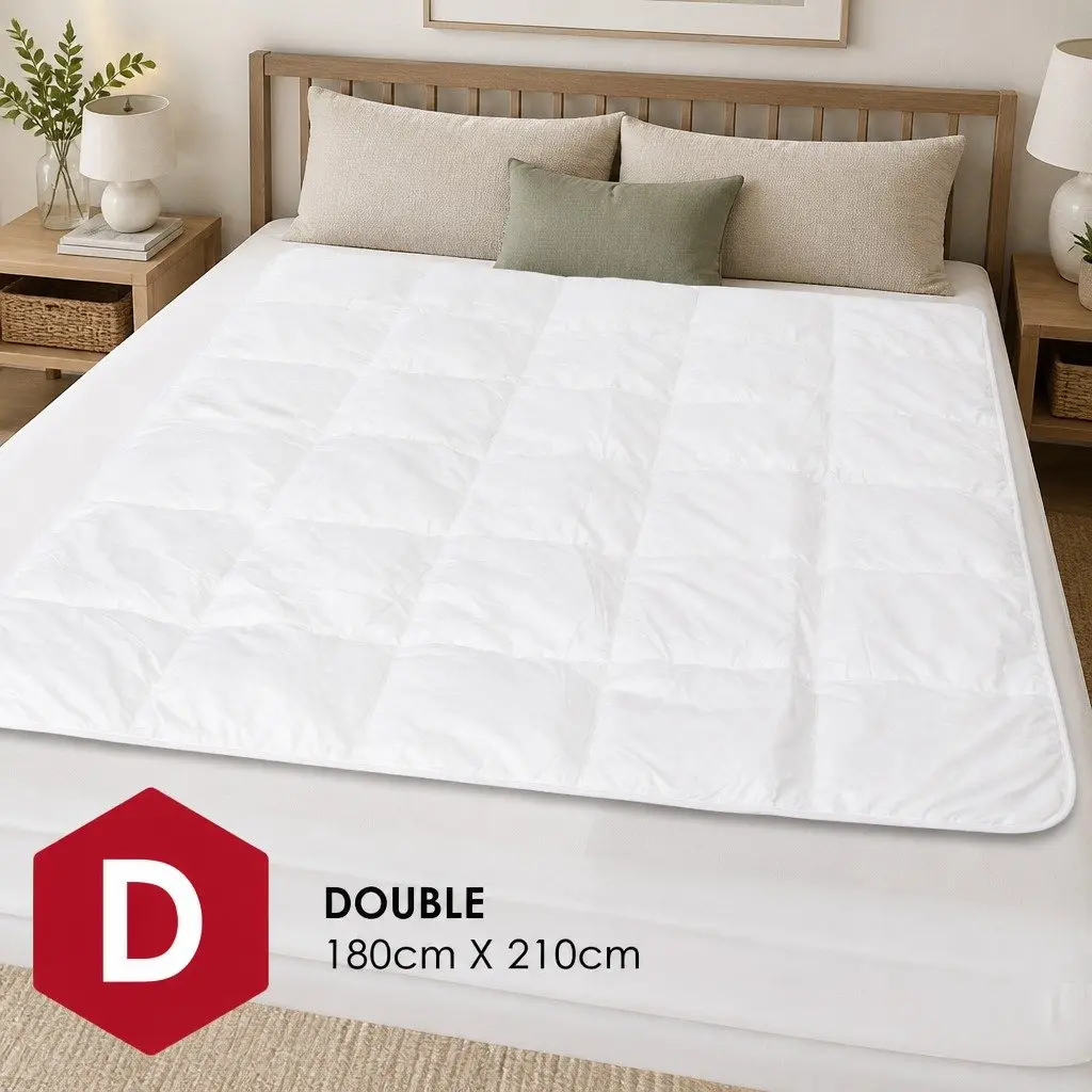 Double Quilt Eco-Silk Touch 260GSM Lightweight Breathable Bedding Comforter